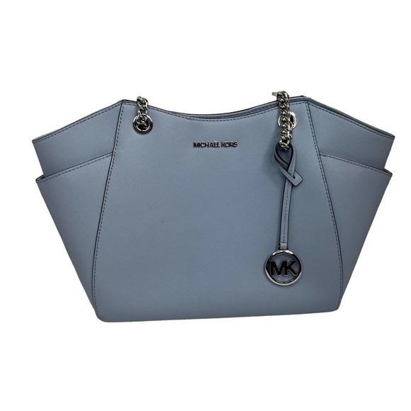 Michael Kors Jet Set Large
Saffiano Leather Shoulder Tote
Bag Light Blue color - Picture 4 of 9